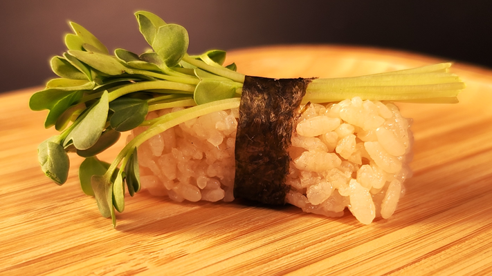 Imagem de Nigirizushi-Kaiware daikon 